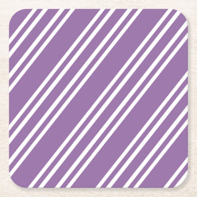 Ränder Underlägg Papper Kvadrat (Framsidan)