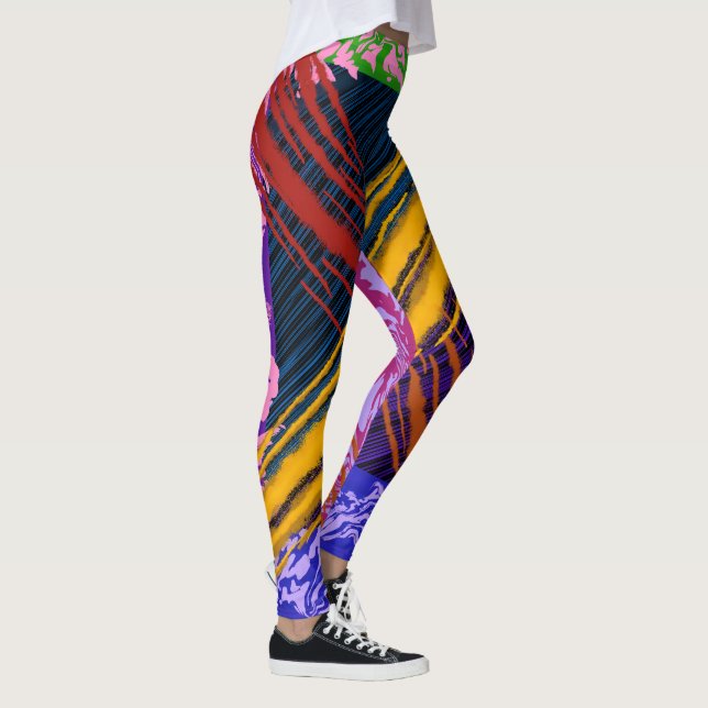 Ränderna  leggings (Höger)