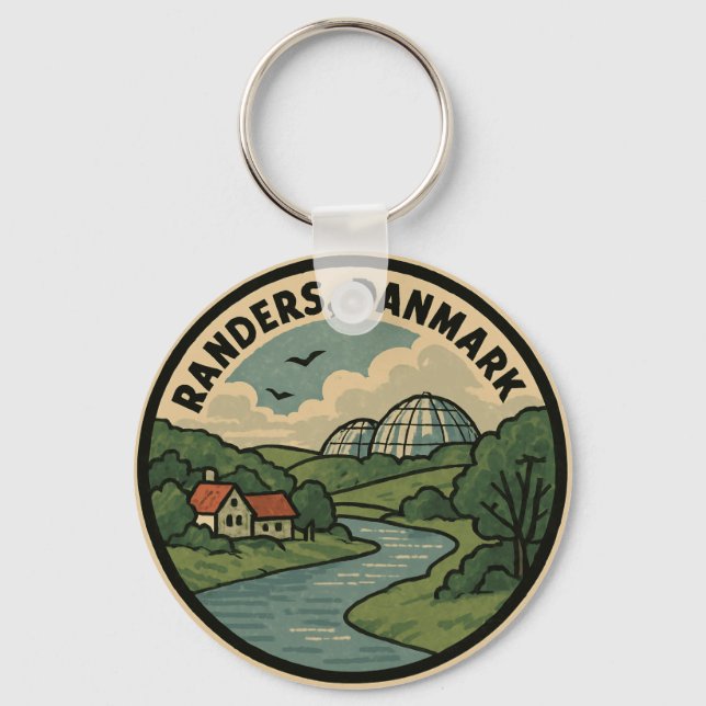 Randers Danmark Kupoler Nyckelring (Framsida)
