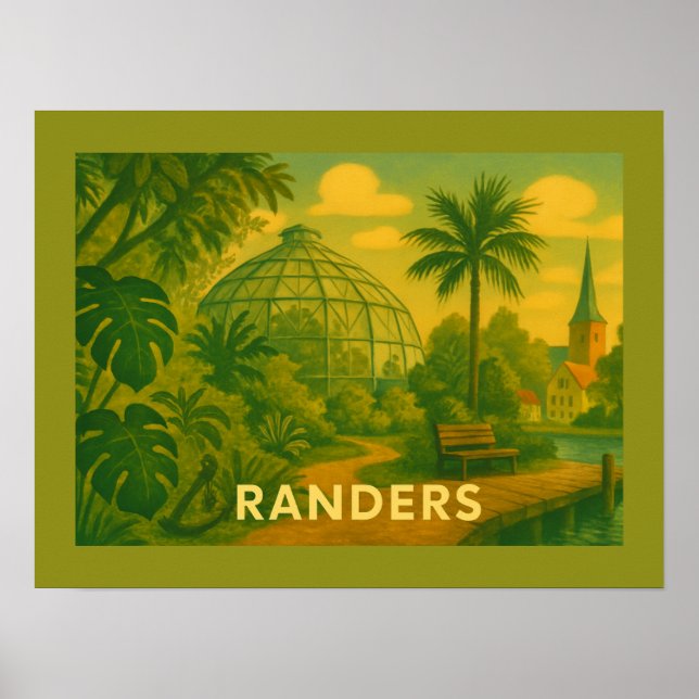Randers Denmark Domes Poster (Framsidan)
