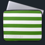 RANDgrönt på någon färg Laptop Sleeve<br><div class="desc">Vågrät görar randig mot vit,  det kan recoloreds. Lek med bakgrundsfärger som skapar nytt,  verkställer!</div>