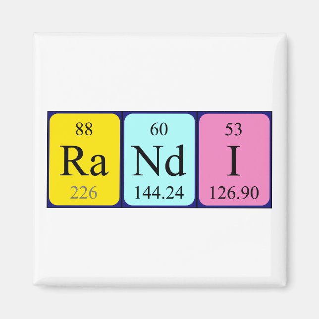 Randi Periodisk magnet bord namn (Framsidan)