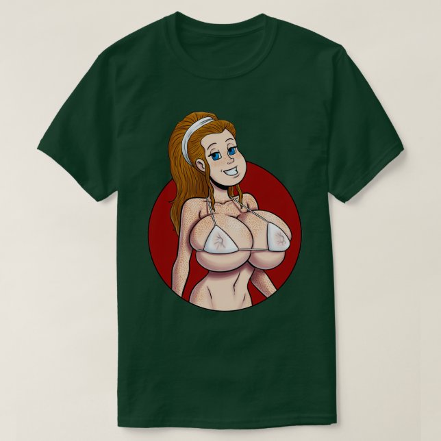Randi white bikini t shirt (Design framsida)
