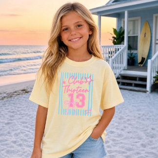 Randig 13-årspresent för tjejer t shirt