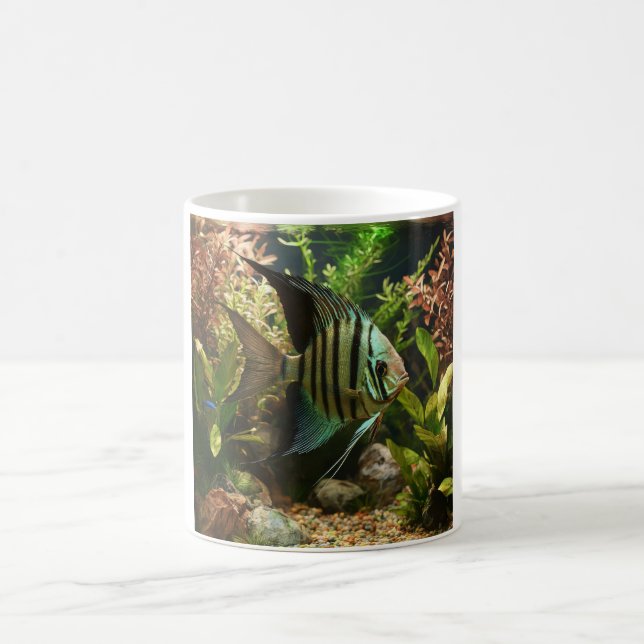 Randig altum kejsarfisk  kaffemugg (Center)