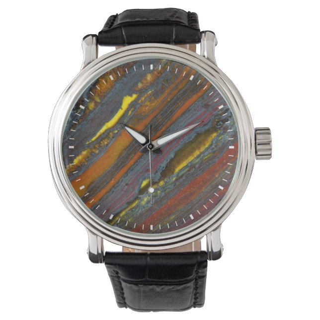 Randig australisk tigeröga armbandsur (Framsida)
