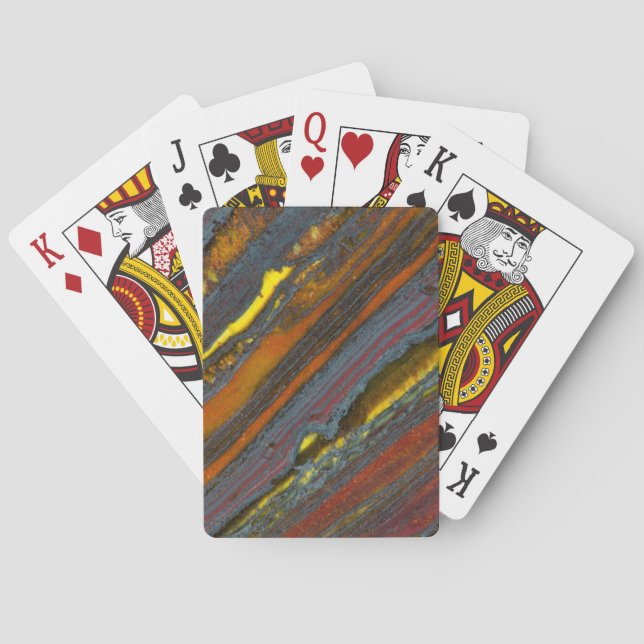 Randig australisk tigeröga casinokort (Baksidan)