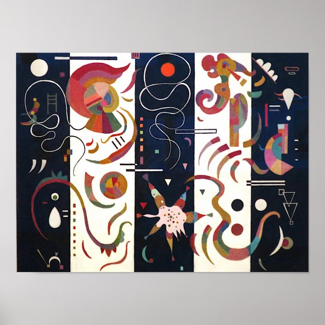 Randig av Wassily Kandinsky Poster (Framsidan)