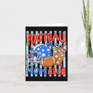 Randig båge fotboll mamma klubb kaffe rolig spel kort