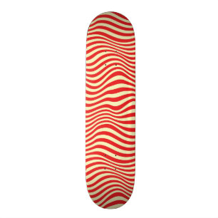 Randig bakgrund skateboard bräda 21,5 cm