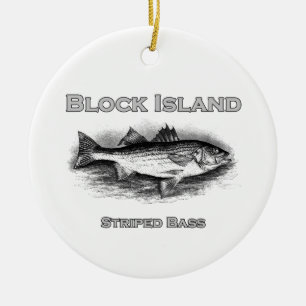 Randig bas- logotyp för kvarterövintage julgransprydnad keramik