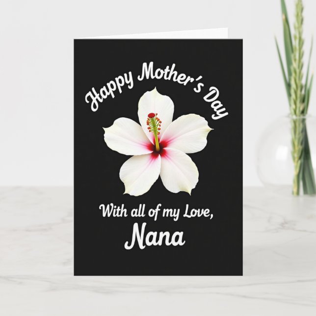 Randig blomma Kärlekskort Kort (Framsida)