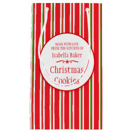 Randig cookie-växling med rött grönt/baksäckar