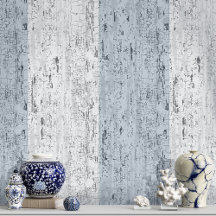 Randig crackle Struktur White och Blue Tapet