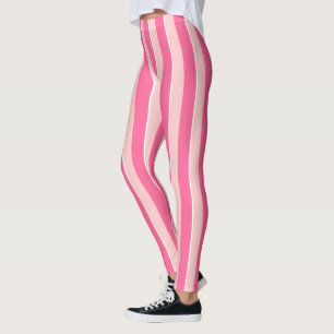 Randig damasker för rosor leggings