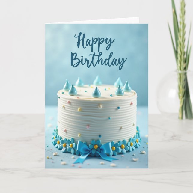 Randig födelsedagsdesignkort kort (Framsida)