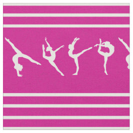 Randig gymnastik för rosor och för vit tyg