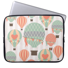 Randig himmel för pastellfärgade laptop sleeve
