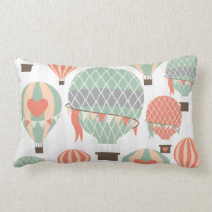 Randig himmel för pastellfärgade lumbarkudde