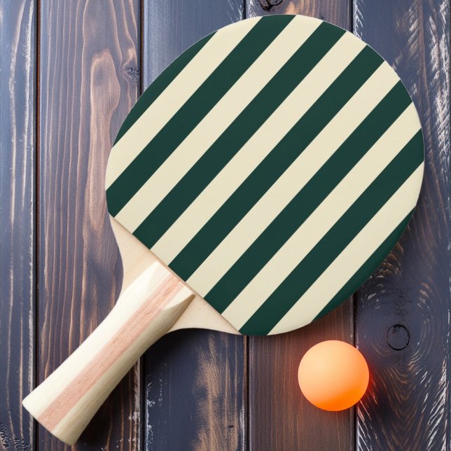 Randig i Polo-stil, Sagegrön färg Pingisracket (Skapare uppladdad)