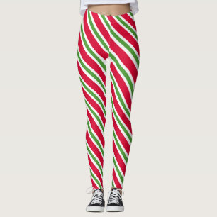 Randig jul leggings