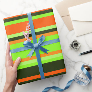 Randig kalk, Orange och graderat gift Presentpapper