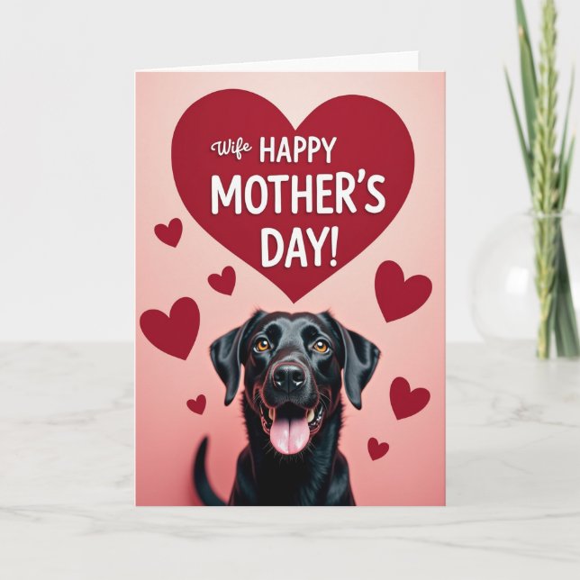 Randig Kärlek Hund Dag Kort (Framsida)