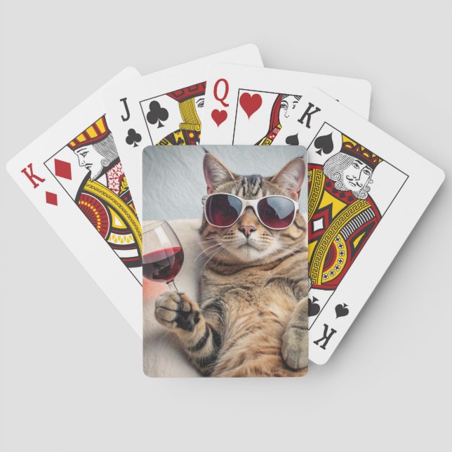 RANDIG KATT ROLIGT VIN SPELKORT (Baksidan)