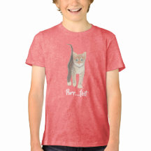 Randig Kattunge Tjej Tri-Blend