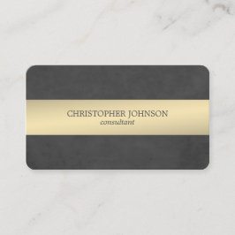 Randig konsulent för elegant struktursvartmetall visitkort