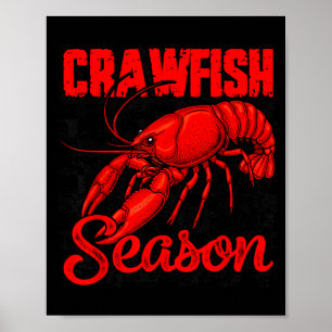 Randig kräftsäsong kräftkok hummer poster