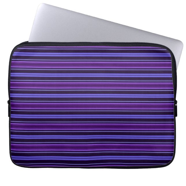 Randig Lila Laptop Sleeve (Framsidan)