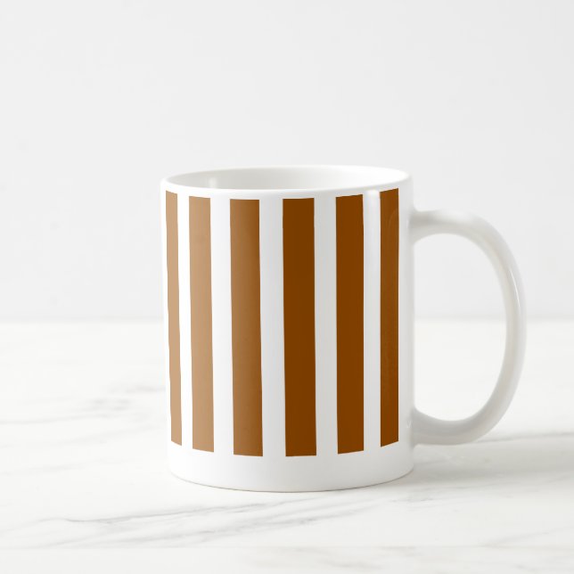 randig ljus brun mugg (Höger)