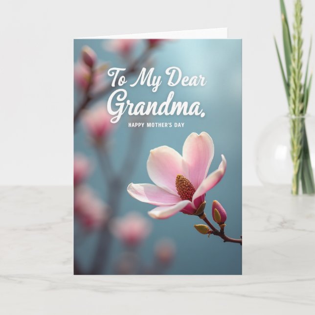 Randig Mjuk Blomster Kärlekskort Kort (Framsida)