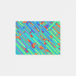 Randig mönstrad skjorta - Färgglada randiga mönste Post-it Block