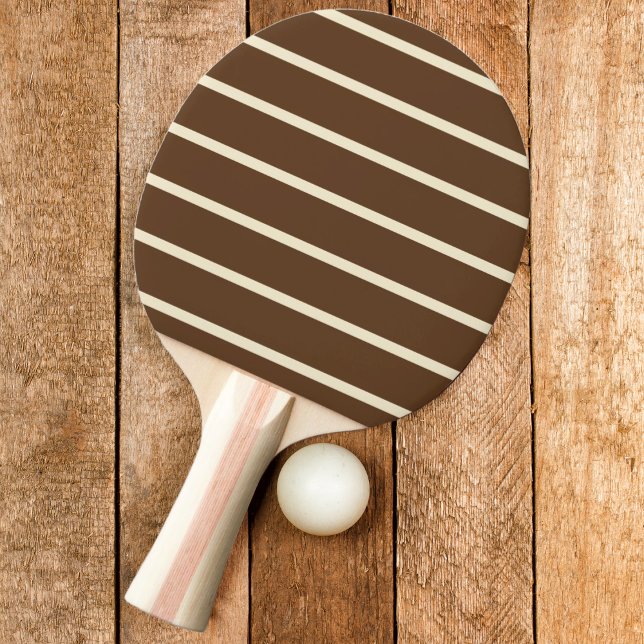 Randig Mörk Skogsbrun Färg Pingisracket (Skapare uppladdad)