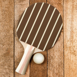 Randig Mörk Skogsbrun Färg Pingisracket