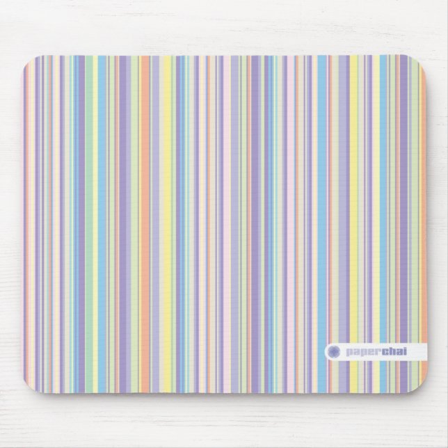 Randig mousepad för pastell musmatta (Framsidan)