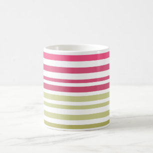 randig oliv rosa kaffemugg