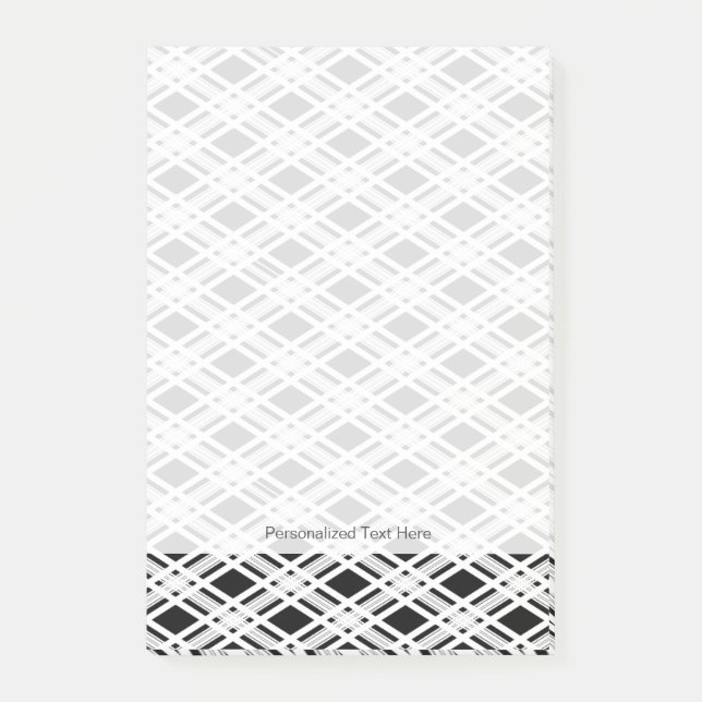 Randig papp Mönster Post-it Block (Framsida)