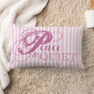 Randig Peace & Quiet Kuddöverdrag (Rosa) Lumbarkudde