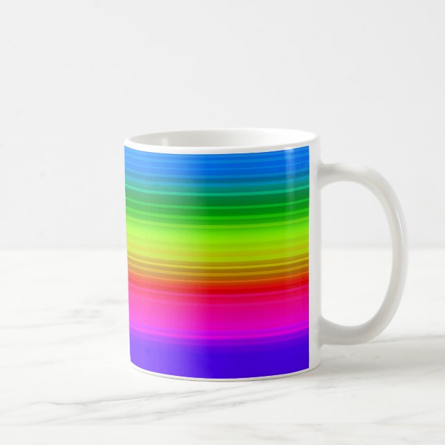 Randig regnbåge kaffemugg (Höger)