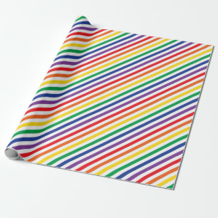 Randig regnbåge presentpapper