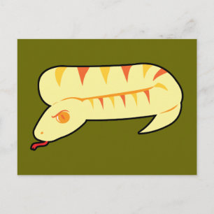 Randig snake vykort