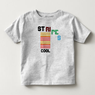 Randig snygg barn t-shirt grå