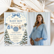 Randig söt teddybjörn baby shower-fotografi