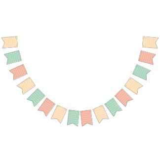 Randig svansförsedel flaggstångsbandier vimplar