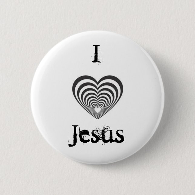 randig svart hjärta, IJesus Knapp (Framsida)