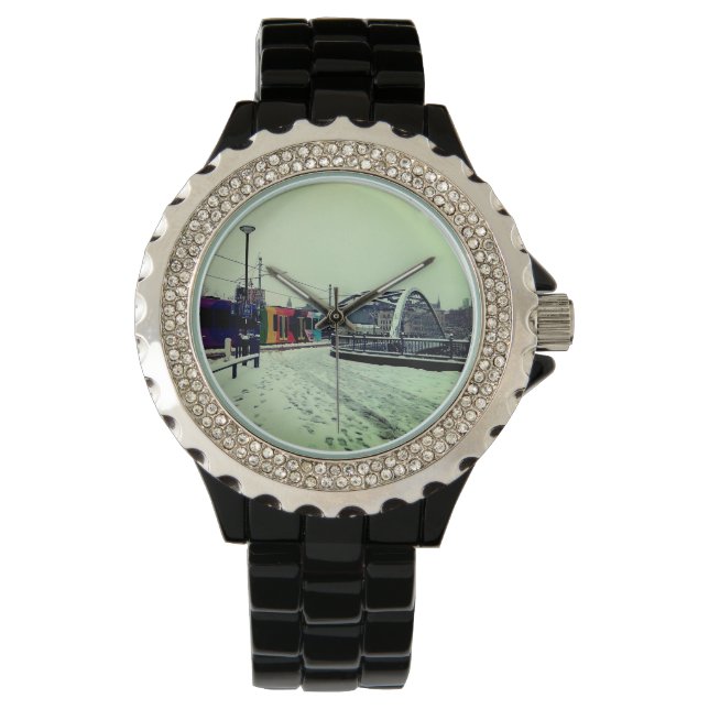 Randig tram armbandsur (Framsida)