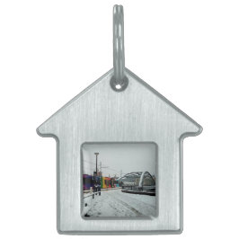 Randig tram ID-bricka husdjur